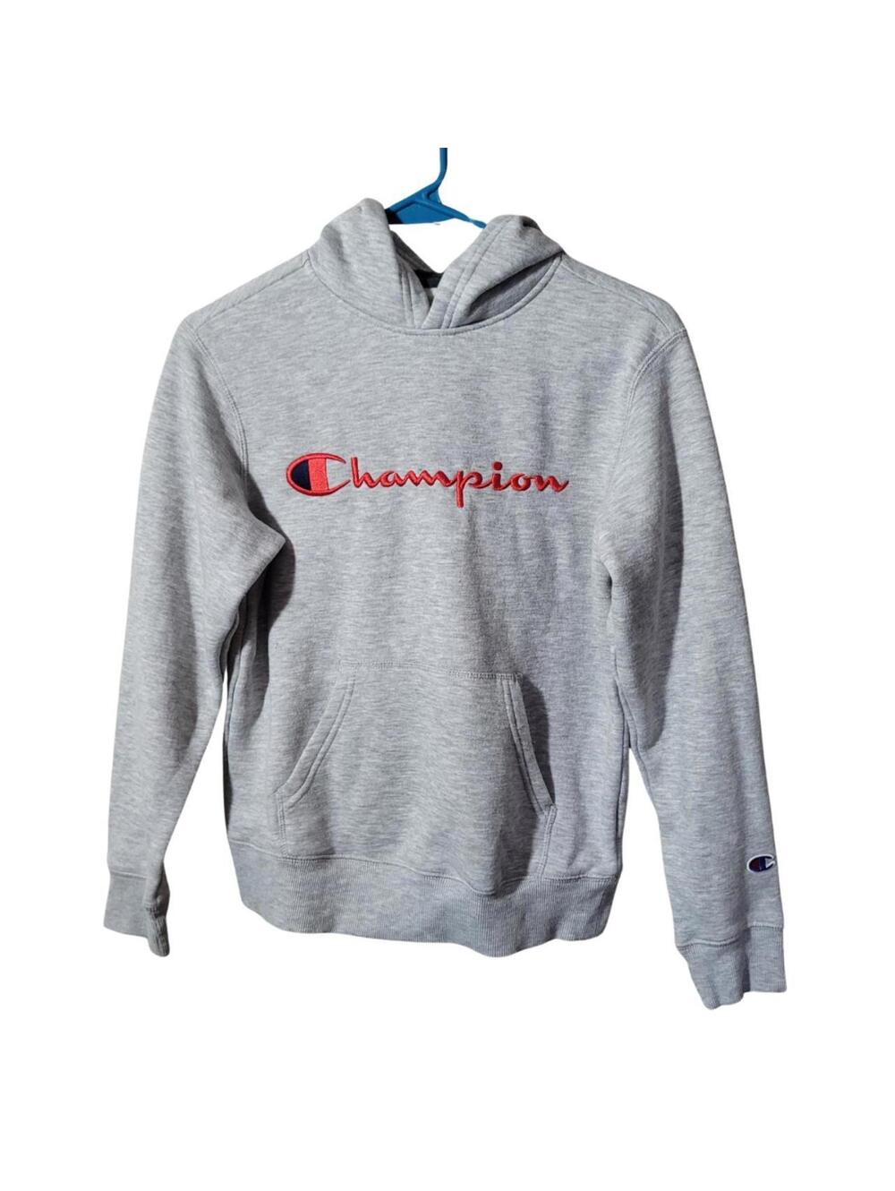 Champion Men's Grey Hoody Medium